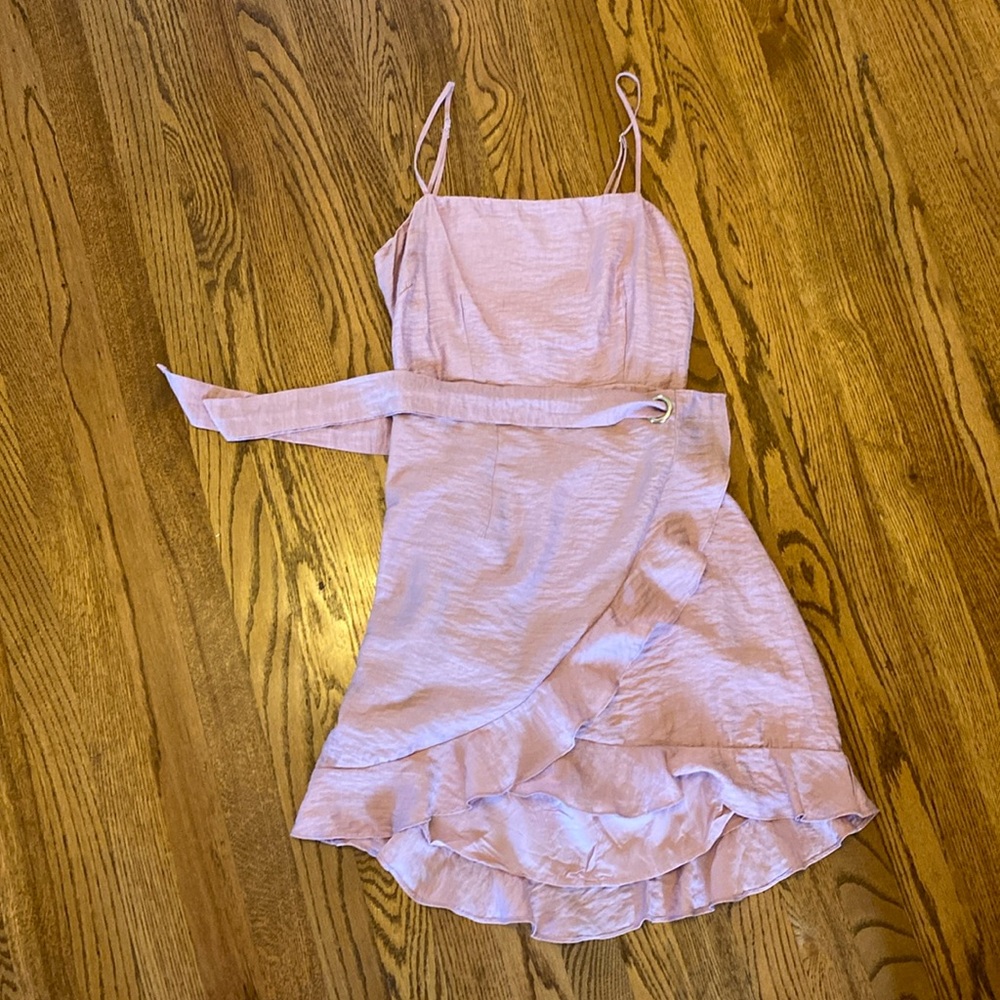 Pink mini dress